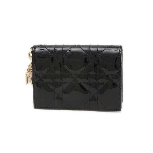 DIOR Black Leather Card Holder - Picture 1 of 6
